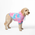 Snow Cone Dog Hoodie Velvet Soft Fleece Luxury Tie Dye Pet Sweatshirt