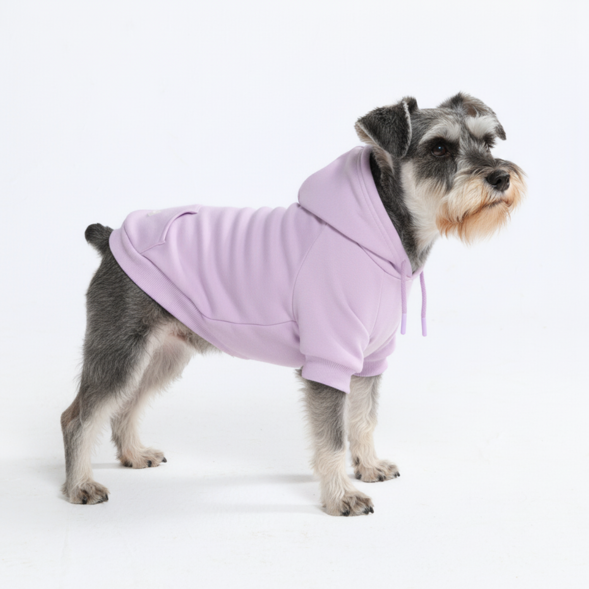 Dog Hoodie Lavender Soft Cotton Fleece Essential Pet Sweatshirt Hooded Outfit